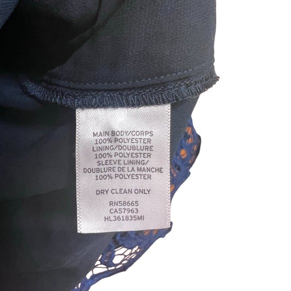 Women's NW Chelsea28 One Shoulder‎ Blue Lace Blouse S - Picture 5 of 6